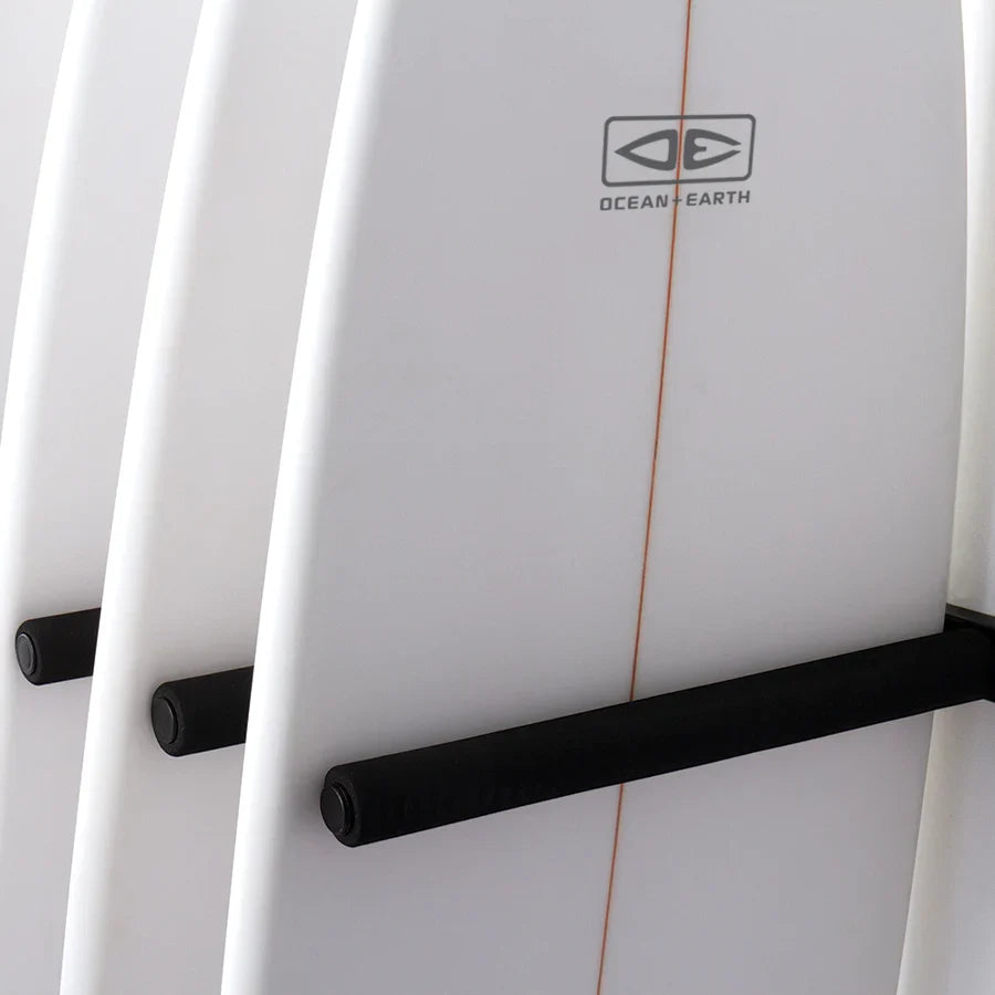 Ocean & Earth Vertical Stack Rax – Single Rack: Protective sleeve against a surfboard rail