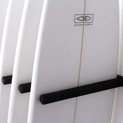 Ocean & Earth Vertical Stack Rax – Single Rack: Protective sleeve against a surfboard rail