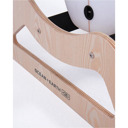 Ocean & Earth Timber Free Standing Rack: Timber base and board-spacing detail