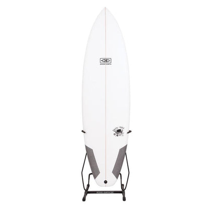 Ocean & Earth Single Vertical Display Rack: Surfboard standing upright in the rack