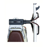 Ocean & Earth Moped & Scooter Surfboard Rack: Rear luggage-rack mounting arrangement