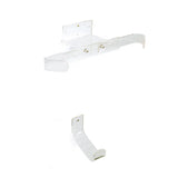 Ocean & Earth Invisible Vertical Wall Display Rack: Clear acrylic rail and tail supports