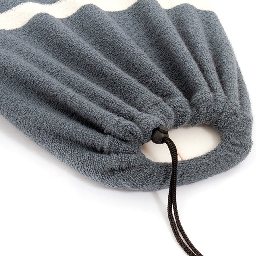 Ocean & Earth Stretch Longboard Sock: drawcord and stretch fabric detail