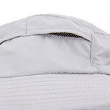 Ocean & Earth Indo Stiff Peak Surf Hat: Rear mesh drainage vent detail