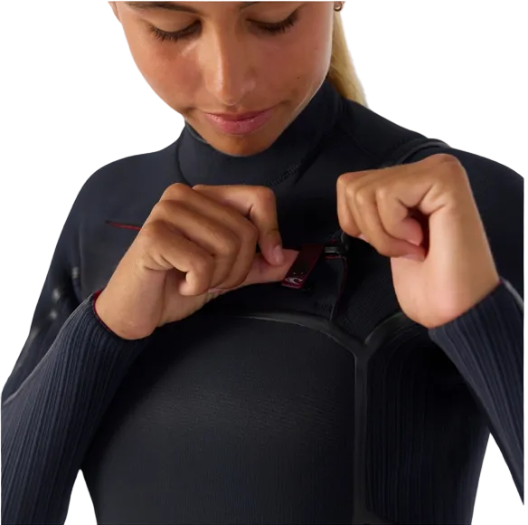 Women's HyperFire 4/3mm Steamer Chest Zip - Black
