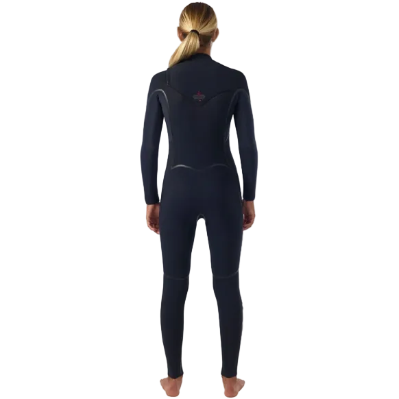 Women's HyperFire 4/3mm Steamer Chest Zip - Black