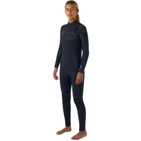 Women's HyperFire 4/3mm Steamer Chest Zip - Black