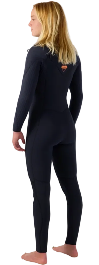 Women's HyperFire 4/3mm Steamer Chest Zip - Black