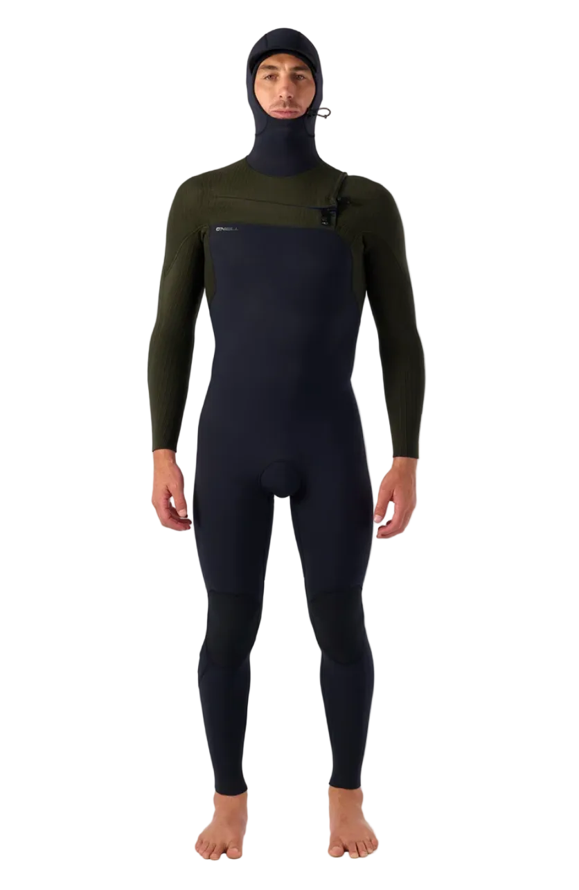 O'Neill Hyperfreak 5/4mm+ Chest Zip Full Wetsuit W/Hood