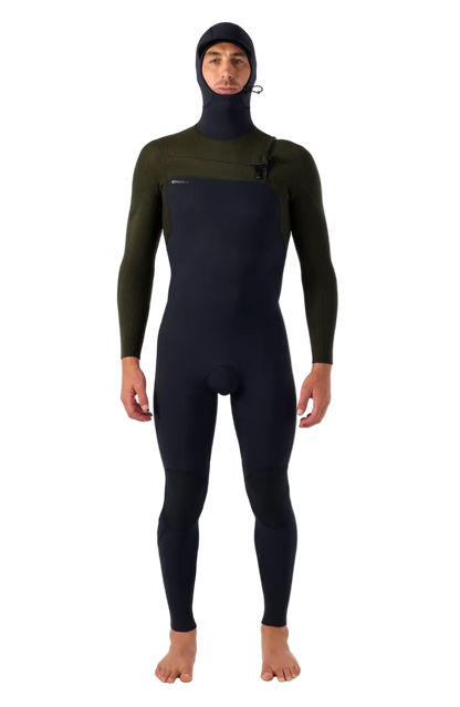 O'Neill Hyperfreak 5/4mm+ Chest Zip Full Wetsuit W/Hood
