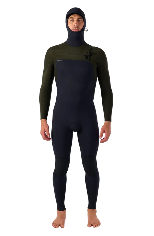 O'Neill Hyperfreak 5/4mm+ Chest Zip Full Wetsuit W/Hood