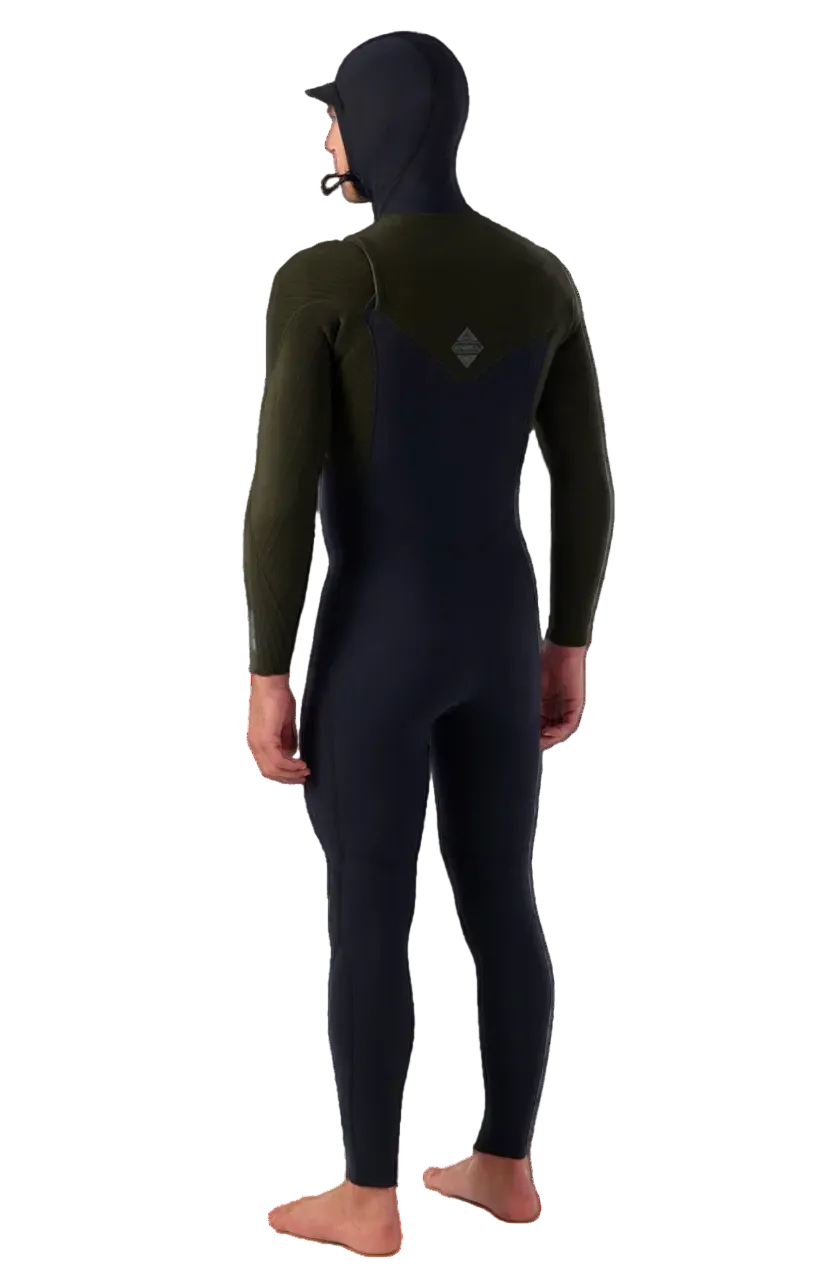 O'Neill Hyperfreak 5/4mm+ Chest Zip Full Wetsuit W/Hood