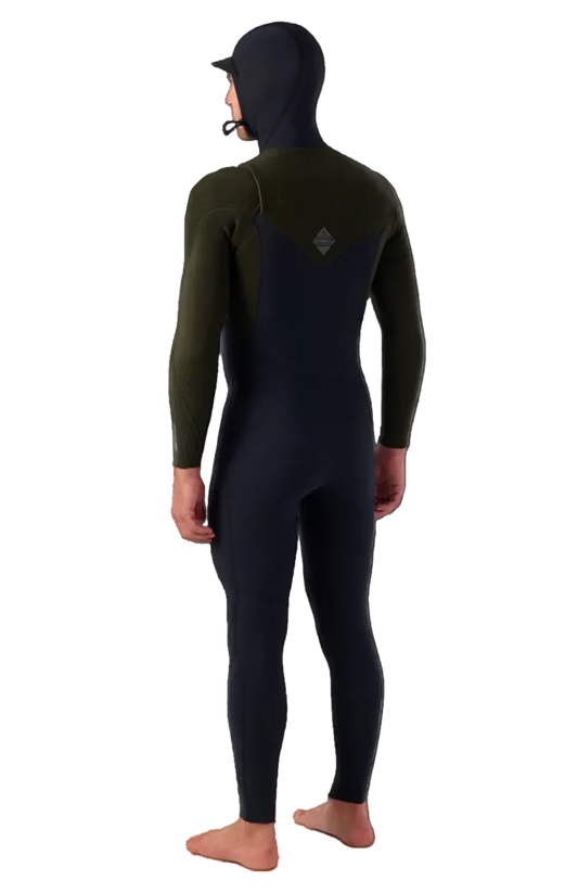 O'Neill Hyperfreak 5/4mm+ Chest Zip Full Wetsuit W/Hood