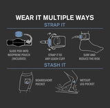 Illustrated guide to wearing the POD on a cuff or in a pocket