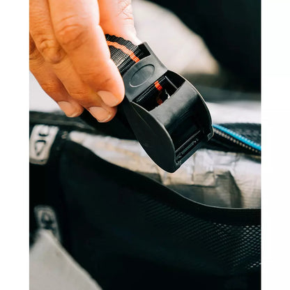 Ocean & Earth Extra Wide Tie Down Straps – 14 ft: Protective buckle being tightened