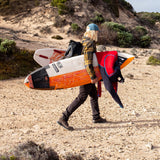 Ocean & Earth Simple Jack Three-Piece Tail Pad: surfers walking toward the water