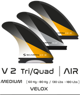 V 2 TRI/QUAD (5 fins) - MEDIUM - SINGLE TAB
