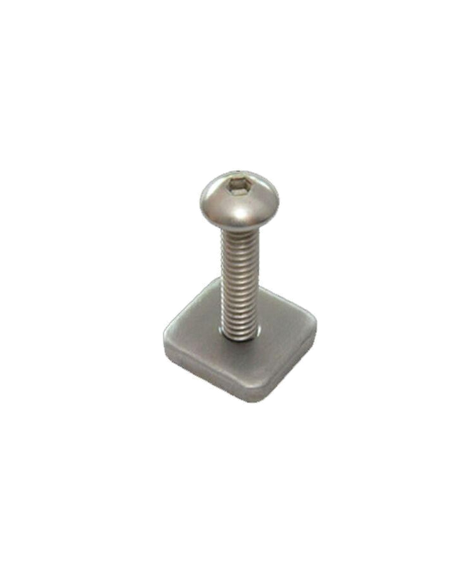 FCS Longboard Screw and Plate: longboard centre-fin screw and plate