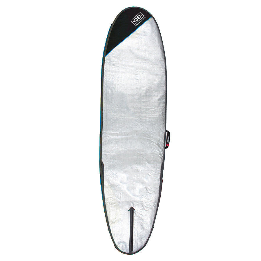 Ocean & Earth Compact Day Longboard Cover: front outline and fin slot