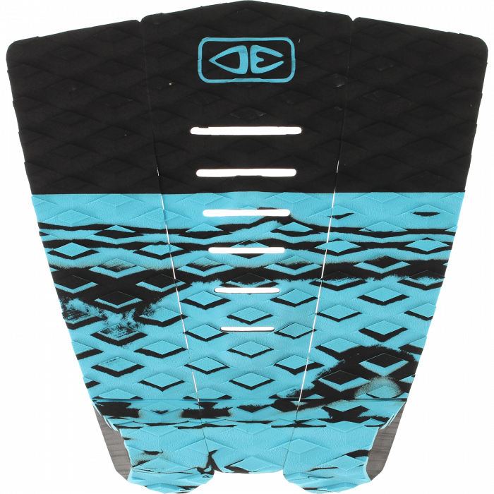 Ocean & Earth Blazed Three-Piece Tail Pad: Black/Blue pad, overhead