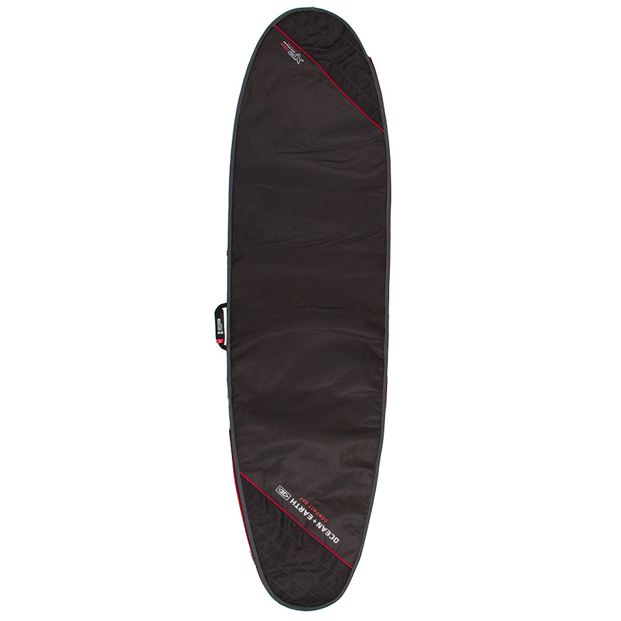 Ocean & Earth Compact Day Longboard Cover: dark outer panel, full view