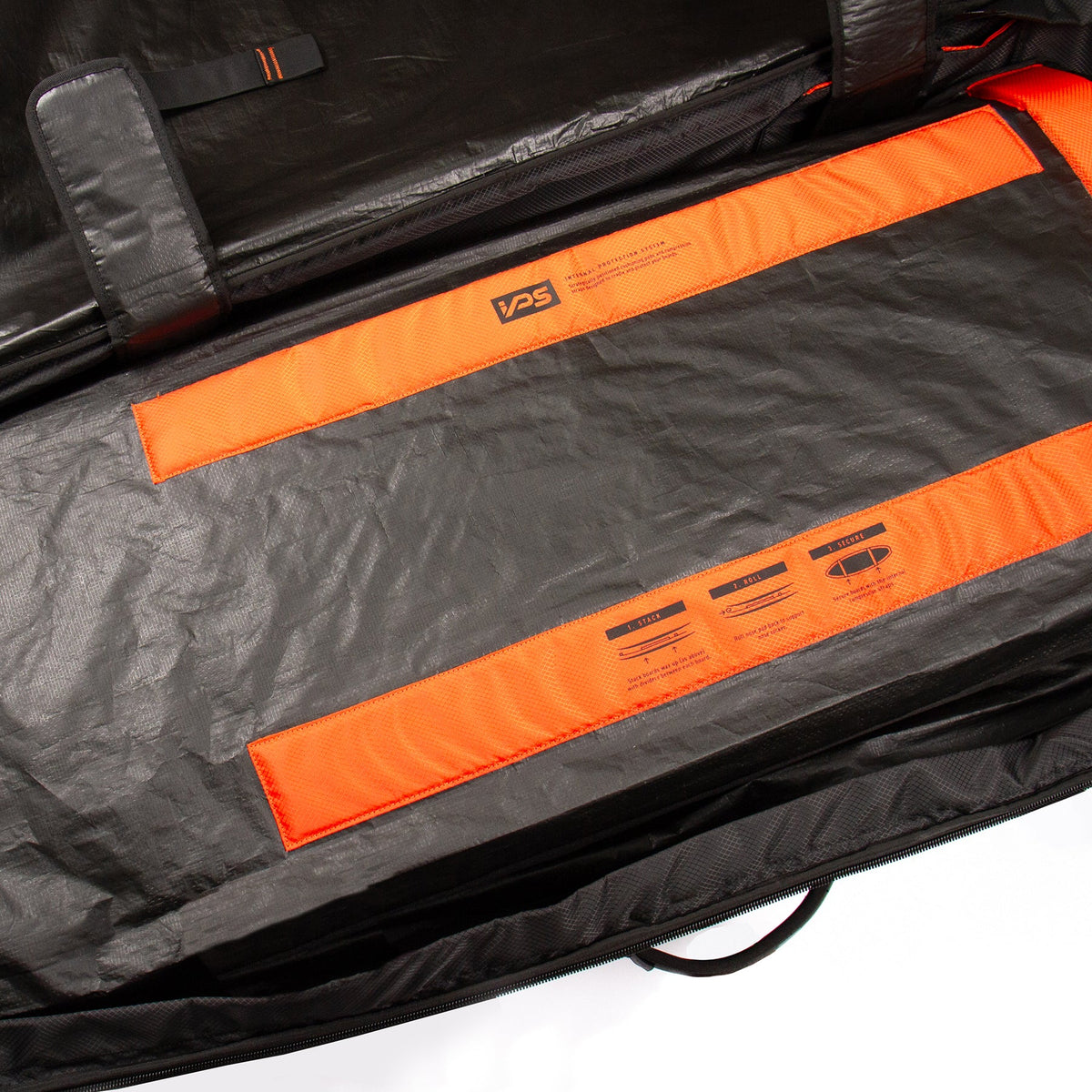 Ocean & Earth APEX Shortboard Travel Cover – 3 Board: internal orange protection pad