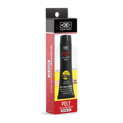 Ocean & Earth Solarcure Polyurethane Repair Kit – 55 g: Polyurethane repair kit in red packaging