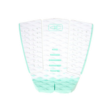 Ocean & Earth Tyler Wright Signature Traction Pad: White/Mint three-piece pad