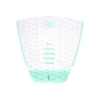 Ocean & Earth Tyler Wright Signature Traction Pad: White/Mint three-piece pad