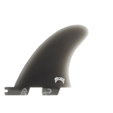 FCS II Matt Biolos Split Keel Quad Fins - Performance Glass: reverse Smoke fin with Mayhem artwork