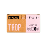 FCS Surf Wax: tropical formula packaging, above 22°C