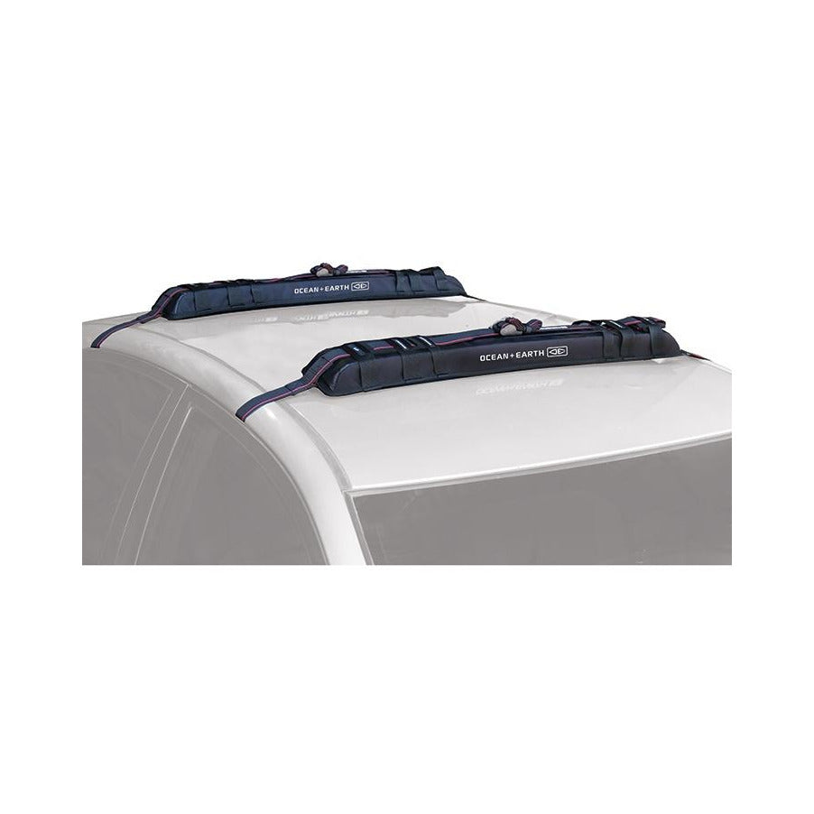 Ocean & Earth Multipurpose Roof Rax: Padded roof racks fitted to a car