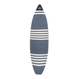Ocean & Earth Stretch Shortboard Sock: striped shortboard sock, full view