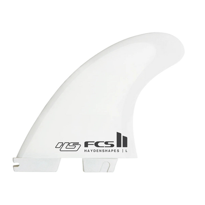 FCS II Hayden Shapes Tri-Quad Fin Set - Performance Core + AirCore: white Haydenshapes side fin