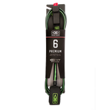Ocean & Earth Premium One-XT Leash – 6 ft: Black/Lime packaged premium leash