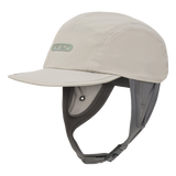 FCS Essential Surf Cap: warm Grey surf cap with adjustable strap