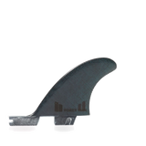 FCS II Power Twin + Stabiliser Fins - Performance Glass: small black stabiliser fin
