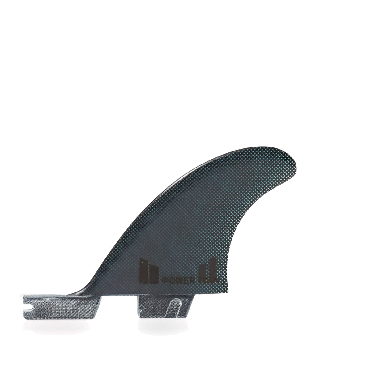 FCS II Power Twin + Stabiliser Fins - Performance Glass: small black stabiliser fin