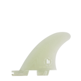 FCS II Carver Side Byte Fins - Performance Glass: clear Carver side byte fin with subtle fibre pattern