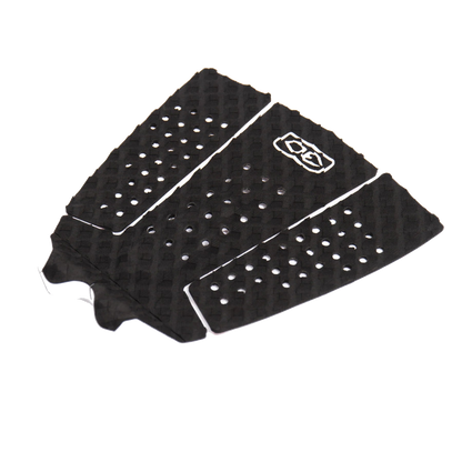 Ocean & Earth Pin Tail Three-Piece Tail Pad: Black pin-tail pad, kick profile