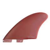 FCS II Christenson Keel - Performance Glass: reverse Blood Red keel with Christenson lettering