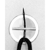 Ocean & Earth Diamond Flex Comp Leash – 5 ft: leash string threaded through a board plug