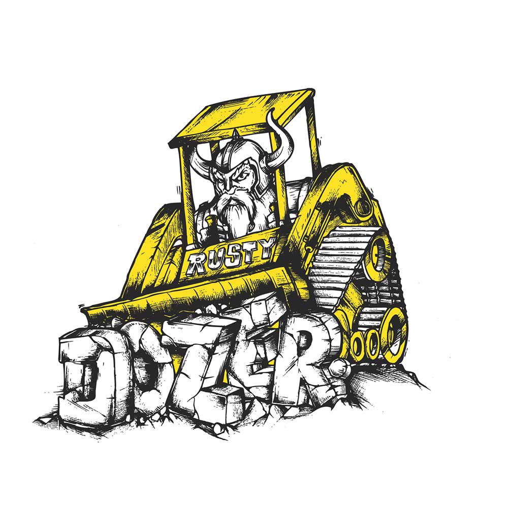 Rusty Surfboards Dozer model artwork
