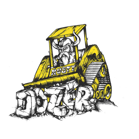 Rusty Surfboards Dozer model artwork