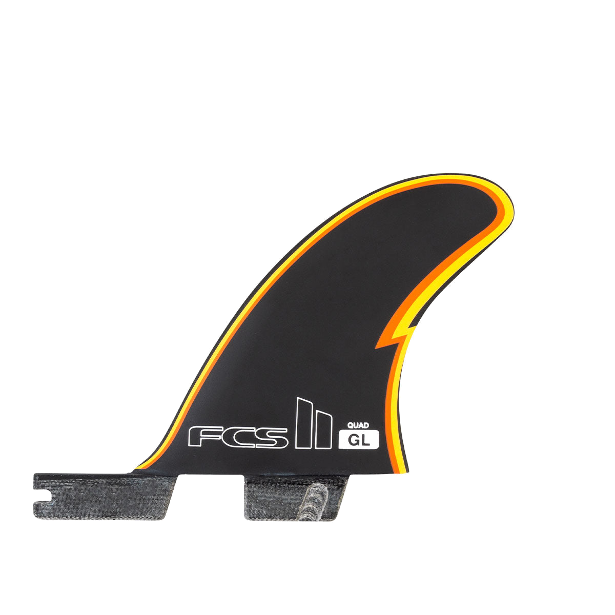 FCS II Gerry Lopez Tri-Quad Fins - Performance Core: smaller outlined quad rear fin