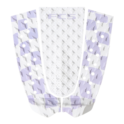FCS Caroline Marks Traction: lavender and White check Eco pad with perforated side panels