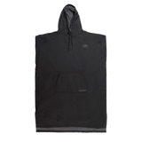 Ocean & Earth Perfect Storm Water-Resistant Poncho: Black Perfect Storm poncho, flat front view