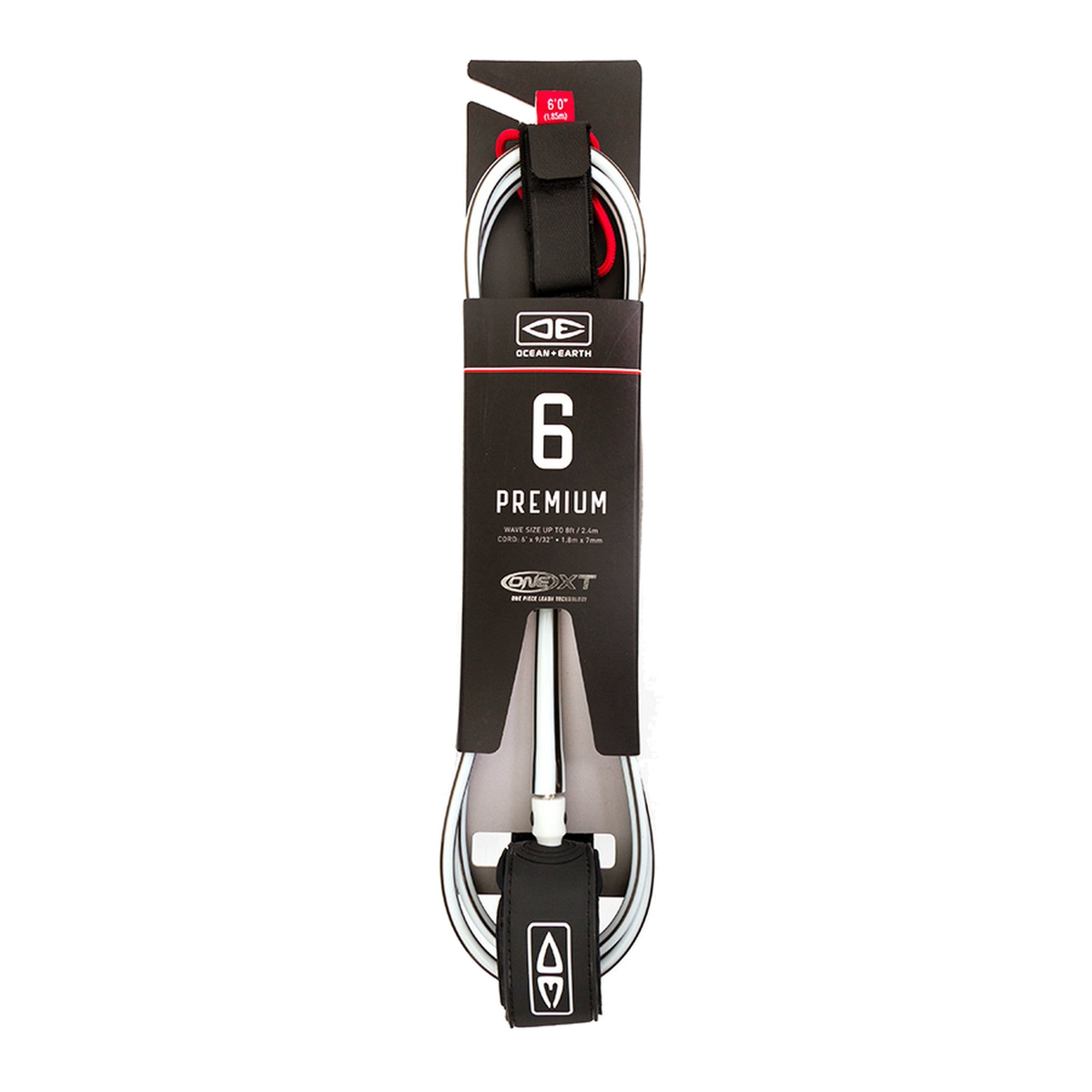 Ocean & Earth Premium One-XT Leash – 6 ft: White packaged premium leash