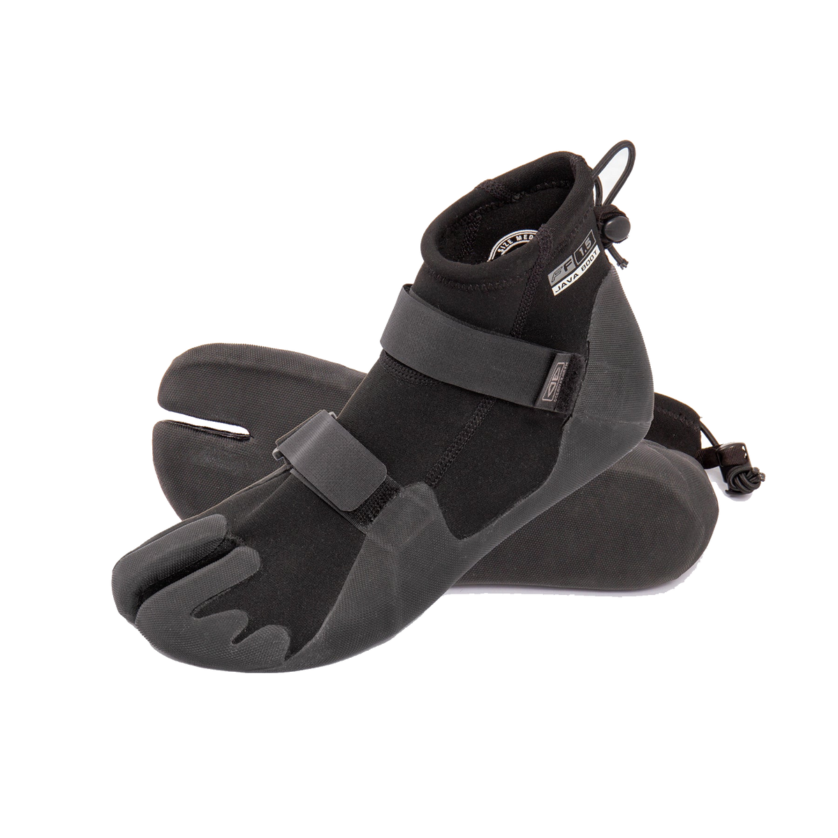Ocean & Earth Java 1.5 mm Tropical Booties: pair of Black Java booties