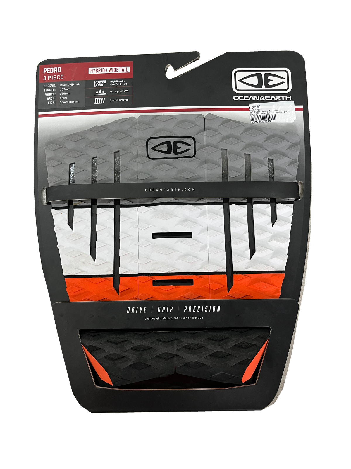 Ocean & Earth Pedro Three-Piece Tail Pad: Pedro three-piece pad in its original retail packaging